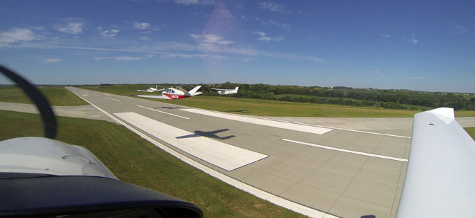 low pass of the formation planes